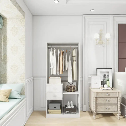 302 Freestanding Closet System - White - Closets