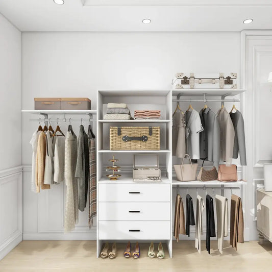 306 Closet Organizer System - White - Closets