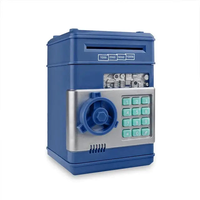 Electronic Piggy Bank ATM - Blue - Electronic Piggy Bank ATM