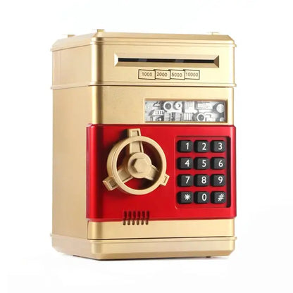 Electronic Piggy Bank ATM - Gold - Electronic Piggy Bank ATM