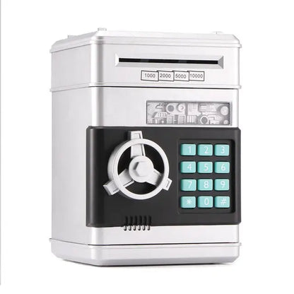 Electronic Piggy Bank ATM - Silver - Electronic Piggy Bank ATM