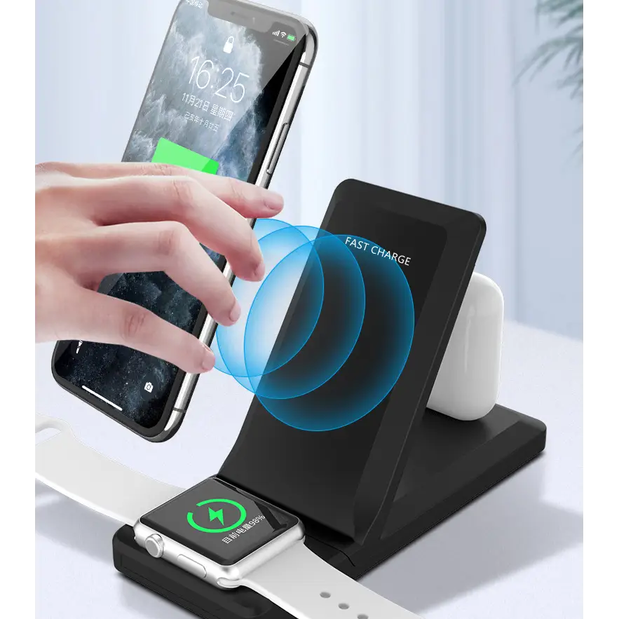 Folding three-in-one multifunctional wireless charger - Wireless Chargers