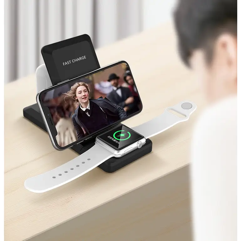 Folding three-in-one multifunctional wireless charger - Wireless Chargers