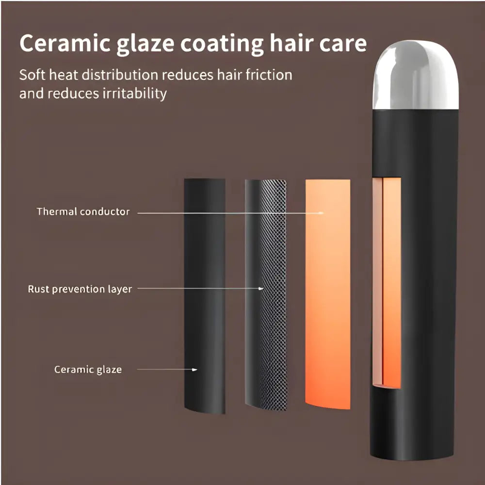 LCD Temperature Controlled Automatic Hair Curler - Hair Curlers