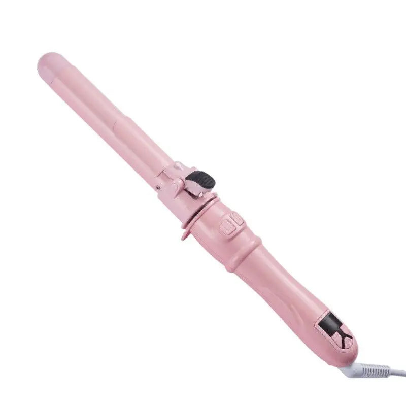 LCD Temperature Controlled Automatic Hair Curler - Pink - Hair Curlers