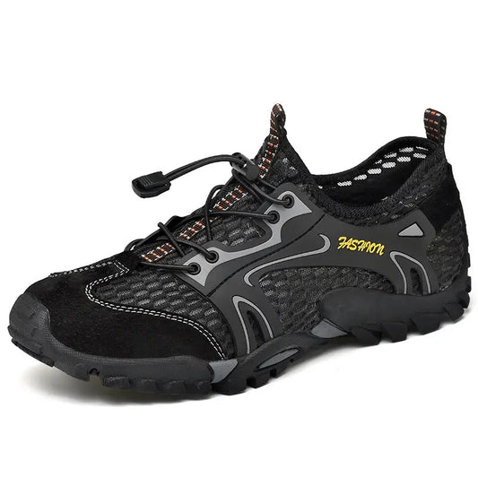 Outdoor Wading Trail Running Shoes Summer Set Foot Beach Shoes Diving Shoes - A black / 39 - Shoes