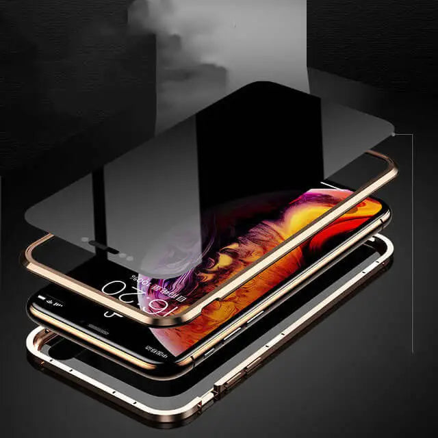 Phone Case Anti-peep Magnetic Protective Shell Magnetic Privacy Glass Case For Phone - Mobile Phone Cables