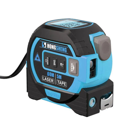 Steel Tape Rangefinder Indoor Laser Measuring Instrument Laser Ruler Meter Numeric - Blue / 40m - Distance Measuring