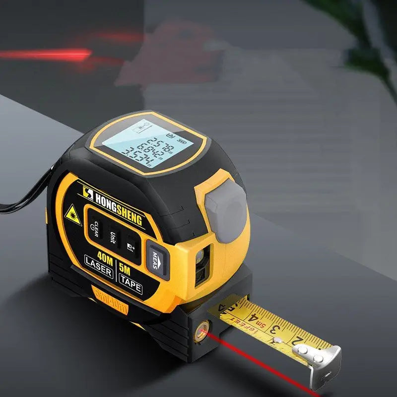 Steel Tape Rangefinder Indoor Laser Measuring Instrument Laser Ruler Meter Numeric - Distance Measuring Laser