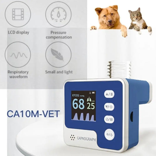 Veterinary Use CONTEC CA10M VET Mainstream ETCO2 Capnograph Respiration Rate End-tidal CO2 Monitor For Animals