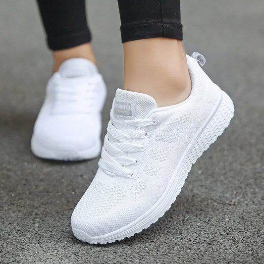 Womens Flats Sneakers Mesh Breathable - Womens Flats Sneakers